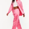 Satin Strappy Mid-Rise Pants