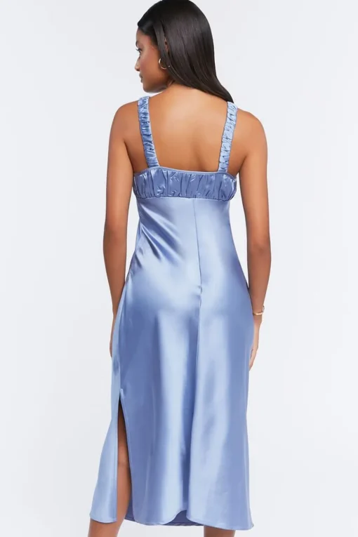 Satin Sweetheart Midi Dress