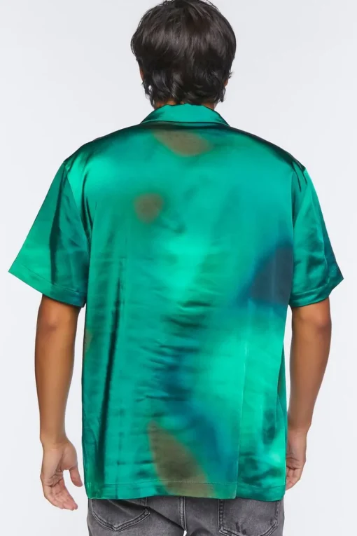 Satin Tie-Dye Shirt