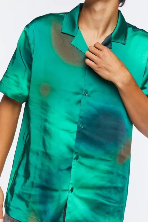 Satin Tie-Dye Shirt