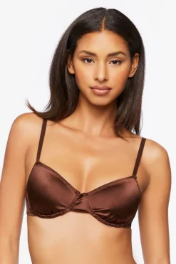 Satin Underwire Bra