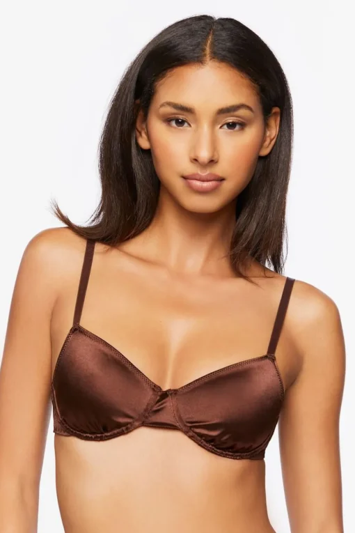 Satin Underwire Bra