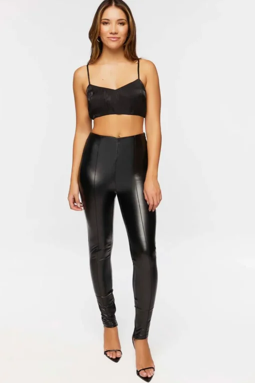 Satin V-Neck Bralette