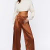 Satin Wide-Leg Pants
