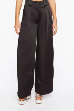 Satin Wide-Leg Pants