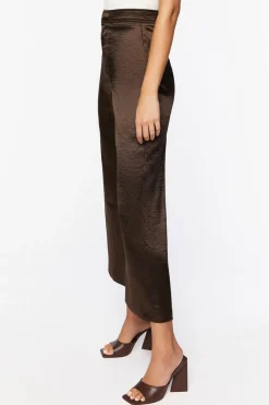 Satin Wide-Leg Pants