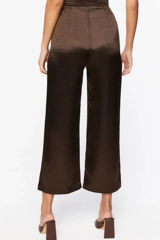 Satin Wide-Leg Pants