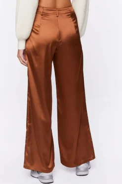 Satin Wide-Leg Pants