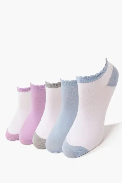 Scalloped Ankle Sock Set - 5 Pack