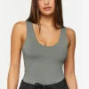Scoop-Neck Tank Bodysuit