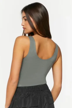 Scoop-Neck Tank Bodysuit