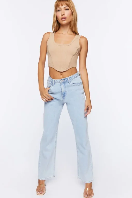 Seamed Crop Top