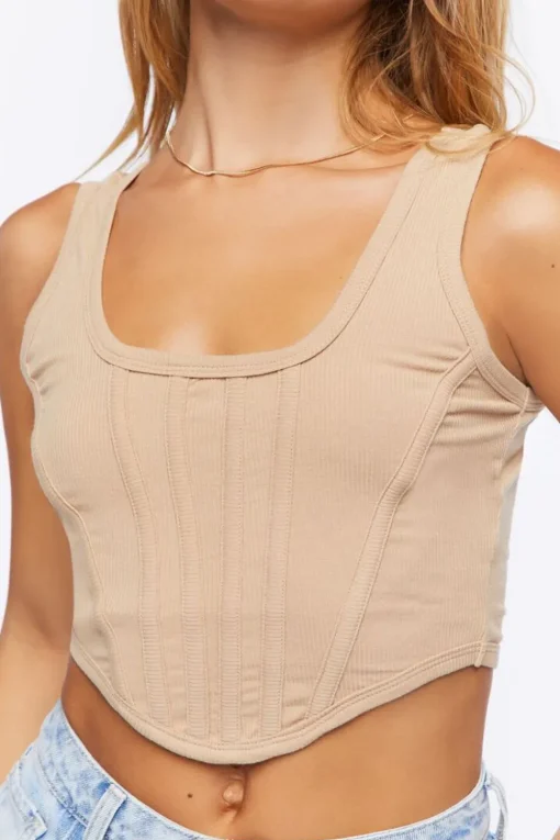 Seamed Crop Top