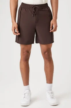 Seamed Drawstring Shorts