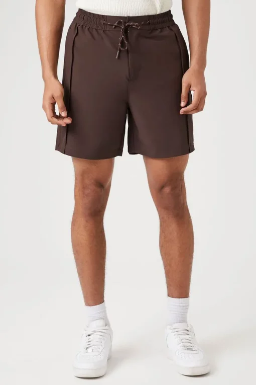 Seamed Drawstring Shorts