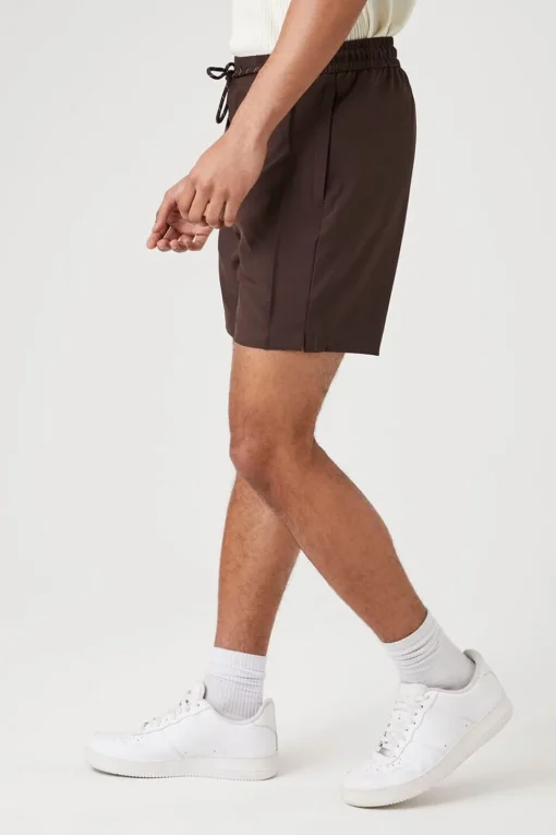 Seamed Drawstring Shorts