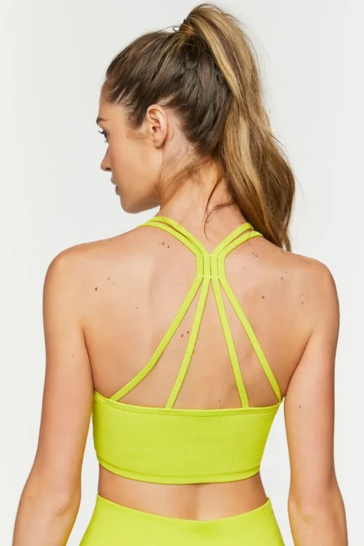 Seamless Caged-Back Sports Bra