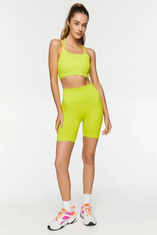 Seamless Caged-Back Sports Bra