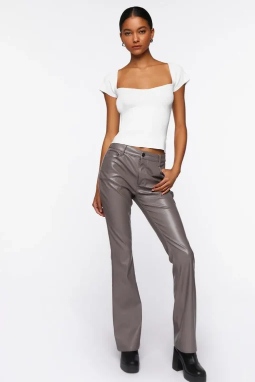 Seamless Cap-Sleeve Sweater Top