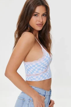 Seamless Checkered Bralette