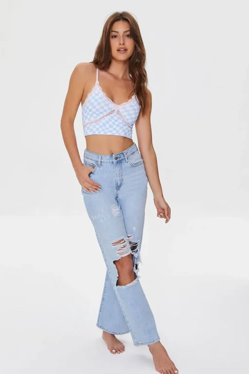 Seamless Checkered Bralette