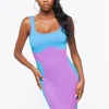 Seamless Colorblock Mini Dress