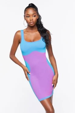 Seamless Colorblock Mini Dress