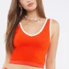 Seamless Cropped Ringer Tank Top