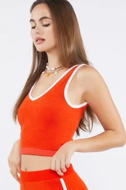 Seamless Cropped Ringer Tank Top