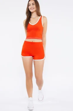 Seamless Cropped Ringer Tank Top