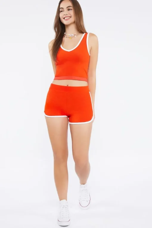 Seamless Cropped Ringer Tank Top