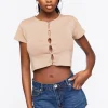 Seamless Cutout Cropped Tee