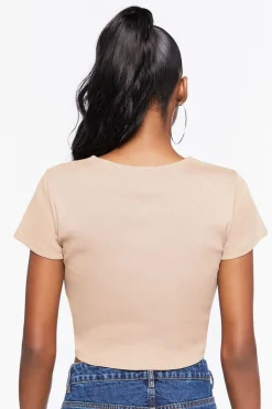 Seamless Cutout Cropped Tee