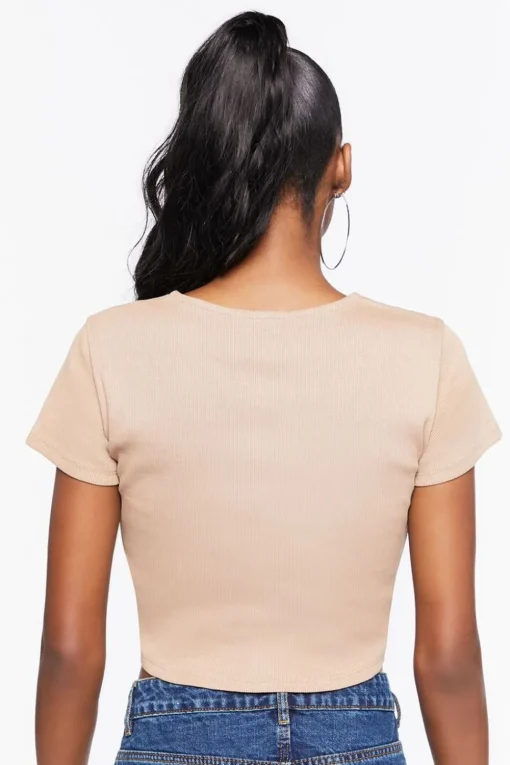 Seamless Cutout Cropped Tee