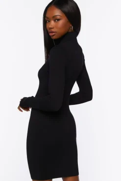Seamless Half-Zip Mini Dress