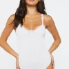 Seamless Lace-Trim Bodysuit