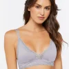 Seamless Lace-Trim Lingerie Bralette