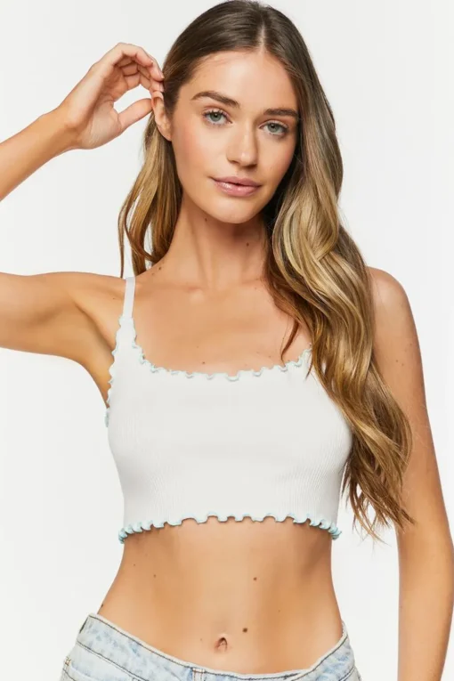 Seamless Lettuce-Edge Cropped Cami