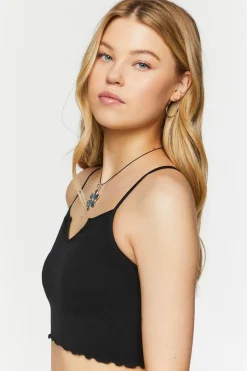 Seamless Lettuce-Edge Cropped Cami
