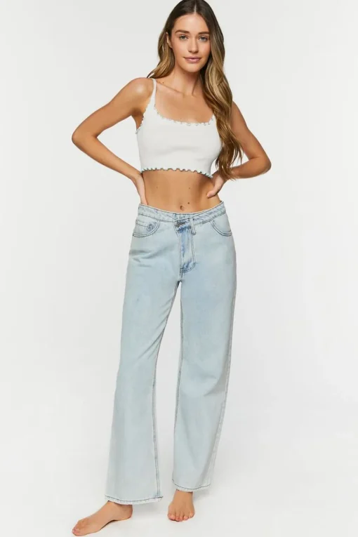 Seamless Lettuce-Edge Cropped Cami