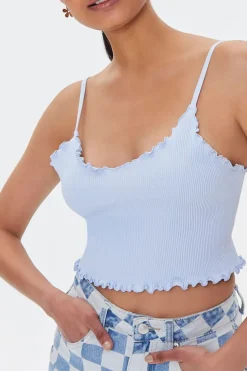 Seamless Lettuce-Edge Cropped Cami