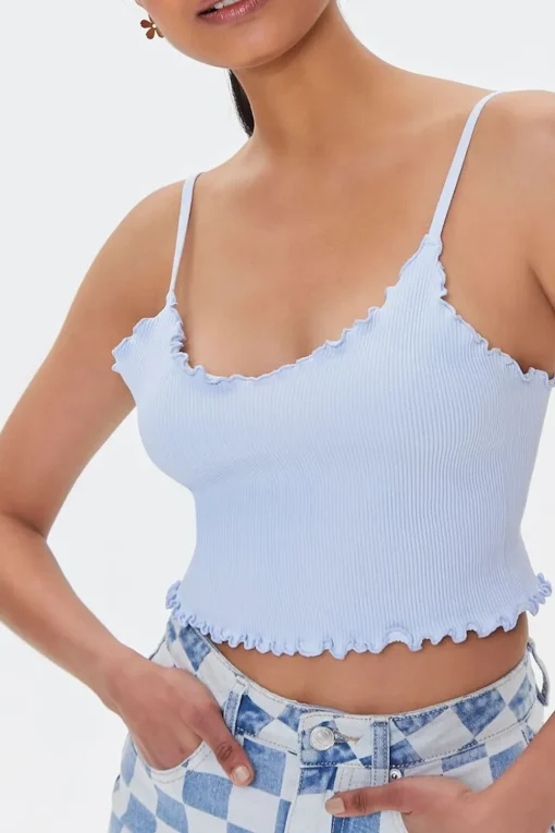 Seamless Lettuce-Edge Cropped Cami