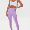 Seamless Mesh-Panel Leggings