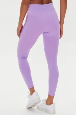 Seamless Mesh-Panel Leggings