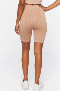 Seamless Ribbed Biker Shorts