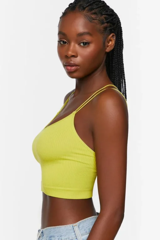 Seamless Ribbed Dual Strap Bralette