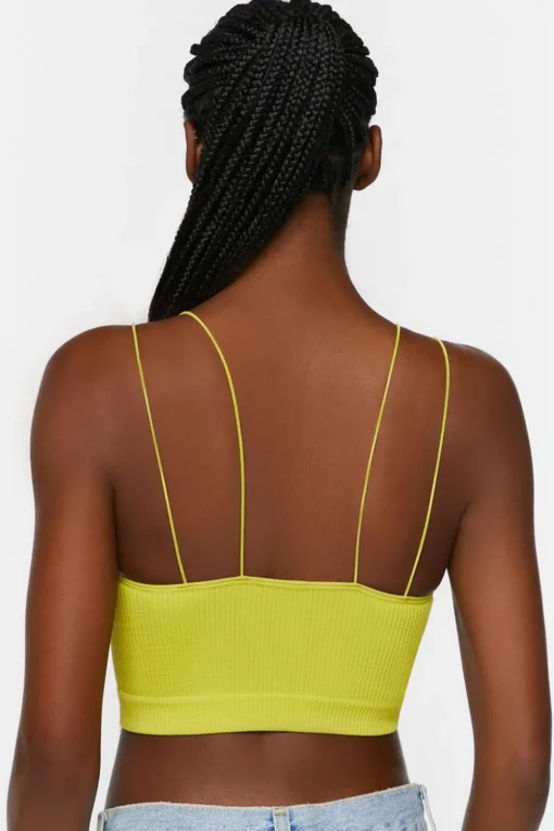 Seamless Ribbed Dual Strap Bralette