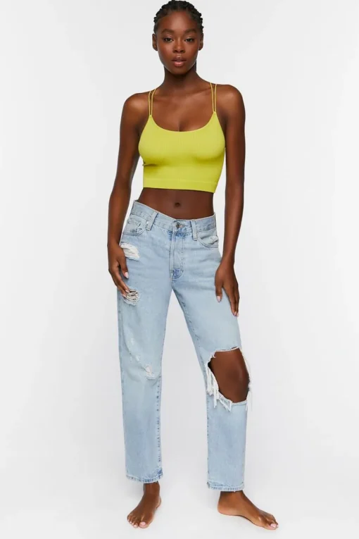 Seamless Ribbed Dual Strap Bralette