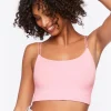 Seamless Ribbed Dual-Strap Bralette