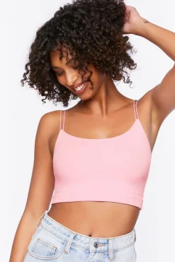 Seamless Ribbed Dual-Strap Bralette